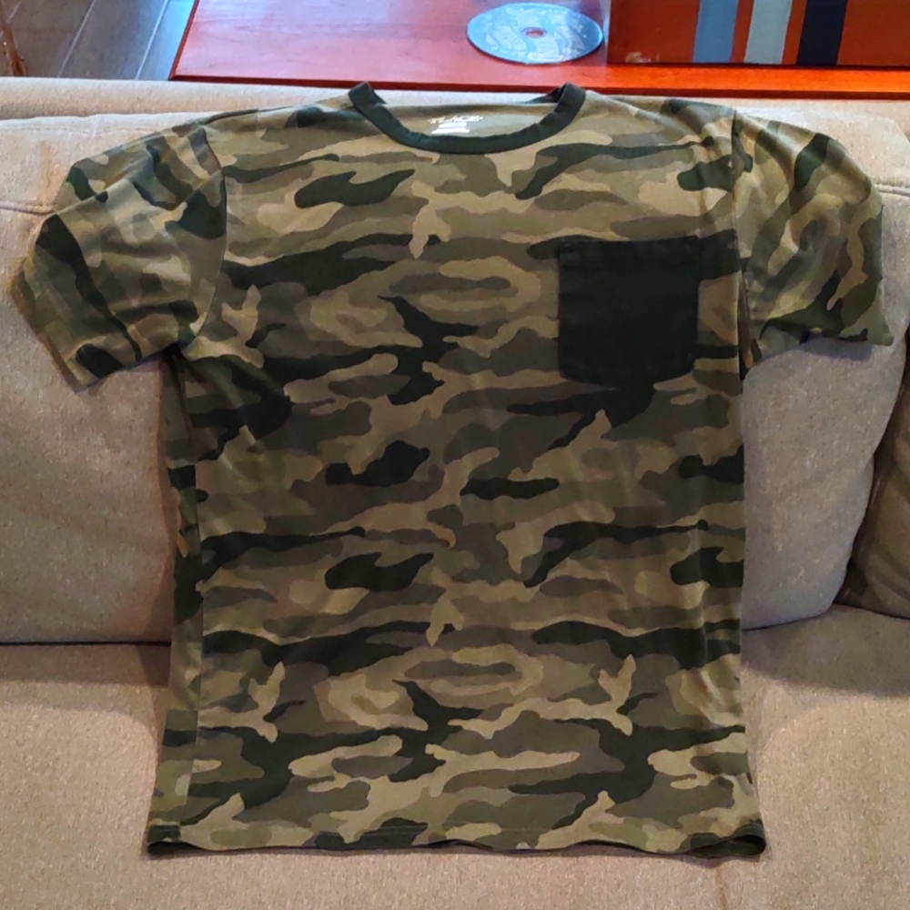 Boys camouflage shirt, children's place, size XL/14